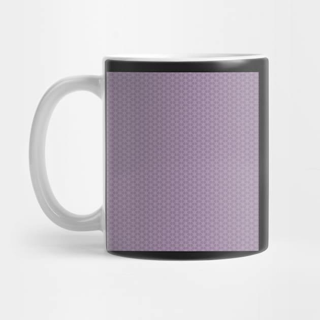 Purple and White geometric Circle Pattern by mivpiv